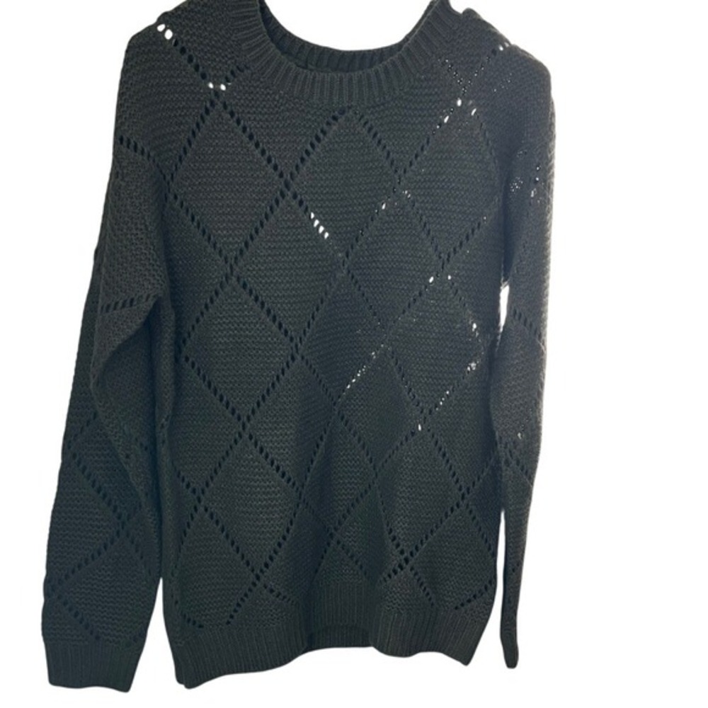Love By Design‎ Olive Green Crew Neck Sweater NWT